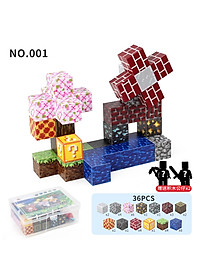 Combo 100 Khối Nam Châm Minecraft Khối Xây Dựng Mô Hình Giáo Dục Cho Trẻ Em
