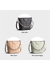 Túi Yuumy ( Thời trang nữ họa tiết hình vuông - Túi đeo chéo da Seasand YN193 )