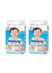 Combo 2 Gói Tã Dán Cao Cấp Moony Nhật Bản L54 (54 Miếng )