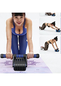 Con Lăn Bánh Xe Tập Cơ Bụng,Sử Dụng Công Nghệ Mới Có Phanh Lò Xo Trợ Lực + Tặng Kèm Thảm Lót Gối