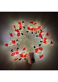 Dây Đèn Led 20 Bóng Họa Tiết Ông Già Noel Dài 2M