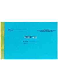 Phiếu Thu 2 Liên 100 Tờ