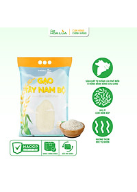 [Siêu Sale] Gạo Tây Nam Bộ HOALUA Rice dẻo ít, mềm cơm, tơi xốp (Túi 5kg)
