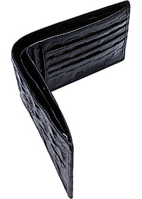 Ví Nam Vân Cá Sấu Huy Hoàng HT2117 (12.5 x 10 cm) - Đen