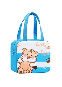 Túi đựng hộp cơm giữ nhiệt ấm thức ăn có khóa kéo, vải bọc chống thấm nước cao cấp - Chính hãng HENRYSA