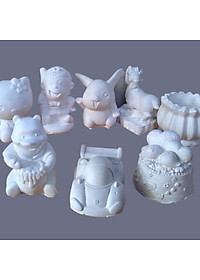 Bộ tô tượng cho bé 10 con gồm hộp, khay, màu, cọ vẽ