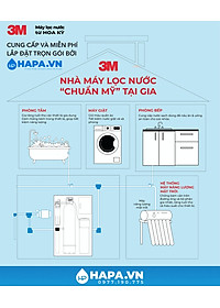 Hệ Thống Lọc Nước Tổng Cao Cấp 3M WTS150 (Combo 3MWTS150 AP904) Chuyên Dùng Cho Biệt Thự Villa Penthouse Nhập Khẩu Mỹ - Hàng Chính Hãng 3M