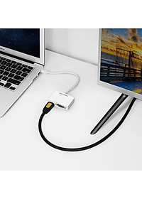 Cáp chuyển miniDP sang HDMI và VGA dài 15CM UGREEN MD108 10427 - Hàng chính hãng