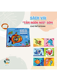 Sách vải Lalala baby kích thích thị giác cho bé sơ sinh 0 đến 12 tháng