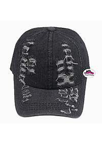 Nón kết jean rách bụi, phong cách cổ điển, cá tính, vài jean bền đẹp, khóa gài cứng cáp - Hạnh Dương