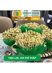 Bộ 10 Lưới Lót Chậu Lan GreenHome, D35cm, Lót Đáy Chậu, Ngăn Rơi Vãi Giá Thể, Phân Bón, Độ Bền Cao, Dễ Sử Dụng