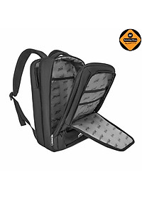 Balo Laptop Size Lớn Xbags Leader Cao Cấp Màu Đen, Đựng Được Laptop 17 Inch, Thiết Kế Mở 180 Độ, Nhiều Ngăn, Chống Nước, Chống Sốc, Phù Hợp Đi Làm Du Lịch!