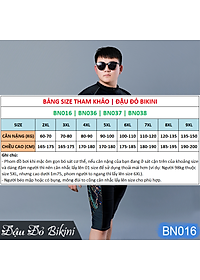 Bộ bơi nam khóa kéo size lớn, quần áo bơi bigsize cho nam giới, chất thun bơi lạnh Hàn dầy dặn, dáng thể thao mạnh mẽ | BN016