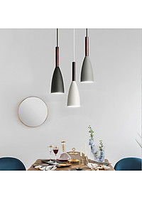 Đèn thả bàn ăn, phòng khách OSIAC 3 bóng ngang cao cấp kèm bóng LED chuyên dụng