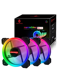 Bộ 3 Quạt + Khiển Coolmoon RGB V2 - Hàng nhập khẩu