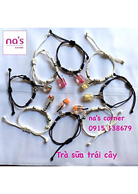 Vòng tay trà sữa cute handmade