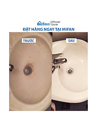 Làm Sạch Tẩy Trắng Đồ Dùng Bằng Sứ SMART TS - Bồn Cầu, Bồn Tắm, Bồn Rửa - Trắng Ngay Sau 5 Phút Không Cần Cọ Rửa - Tặng Kèm Chổi Lông -                      