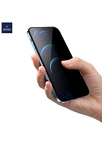 Kính Chống Nhìn Trộm Wiwu iPrivacy HD Anti-Peep Dành cho iPhone có Khung Dán Tiện Lợi - Hàng Chính Hãng  