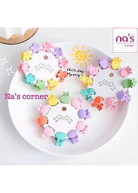 Bộ 10 kẹp tóc mini nhí nhiều màu sắc Hàn Quốc cho bé gái dễ thương