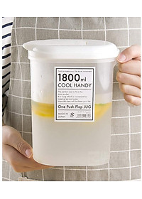 Combo bình nước nắp bật Yamada 1,8L + Cốc uống nước có nắp 360ml - nội địa Nhật Bản