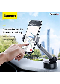 Gía đỡ điện thoại gắn taplo hoặc kính lái ô tô nhãn hiệu Baseus SUYL-JY01 - Hàng Nhập Khẩu