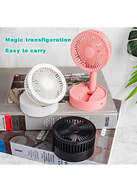 Quạt Mini Tích Điện Để Bàn Super Fan Gấp Gọn Tiện Dụng 3 Cấp Độ Sạc Usb