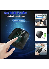 Máy Đo HyếtÁp Cổ Tay, Đo NhịpTim Hiện Đại Với Màn Hình LED, Giọng Nói Tiếng Việt , Sạc Pin Siêu Bền