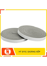 Mút xốp dán khe cửa HT SYS - Cách âm - Giảm chấn - Chống bụi - Gioăng xốp bản 15mm x2 mét -Bộ 02 cuộn