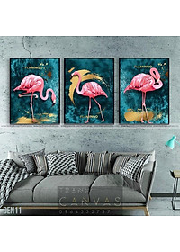 Tranh tráng gương cao cấp bộ 3 