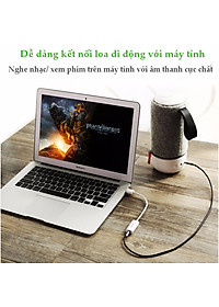 USB Sound Card - Cáp chuyển từ cổng USB ra audio 3.5mm hỗ trợ Mic và Tai Nghe Ugreen 30712 - Hàng Chính Hãng