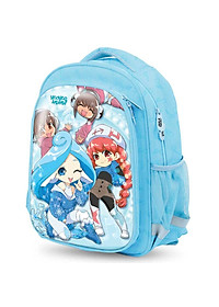 Balo Bé Gái Chống Gù Lớp Học Mật Ngữ - HooHooHaHa - My Closet Sparkle Cyan - Màu Xanh Da Trời - A-BL11007