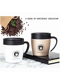 Cốc pha cafe inox 304 Creative 330ml tặng kèm muỗng- Hàng chính hãng 