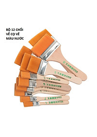 Chổi vẽ màu acrylic, sơn tường, màu 3d tranh vẽ các loại nhiều size - A32