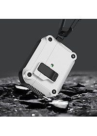 Case vỏ ốp tai nghe dành cho Airpods 1 2 3 4 Airpods Pro Airpod Pro 2 có khoá chống rơi 2 lớp cao cấp - Hàng chính hãng