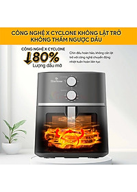Nồi chiên không dầu Bluestone 7 lít AFB-5856 - Hàng chính hãng