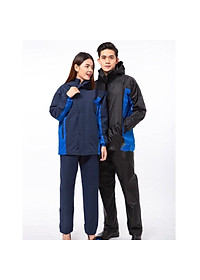 Áo mưa bộ 1 đầu 1 người 2 lớp phủ PU cao cấp chống thấm mưa cực tốt