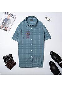 Sơ mi nam Ngắn tay công sở trung niên thương hiệu Anton vải bamboo xanh lục thoáng mát, thấm hút mồ hôi - NT204