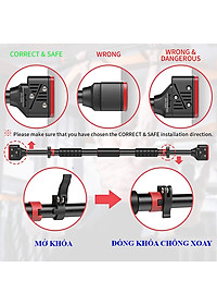 Xà Đơn Treo Tường Gắn Cửa 2021 KT 115cm-160cm Có Chốt Chống Xoay Chịu Lực 300kg Đại Nam Sport