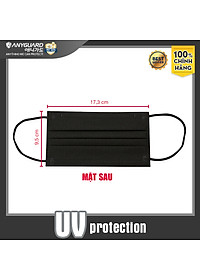 [NEW] Khẩu Trang Anyguard Hàn Quốc 3 Lớp Màu Đen Chính Hãng -  Lọc 99% Vi Khuẩn, UV Protection (Hộp 30 Cái) - Bảo Vệ Hằng Ngày - Tiêu Chuẩn Công Nghệ Hàn Quốc - ISO 9001:2015, ISO 13485:2016, QCVN 01:2017/BTC