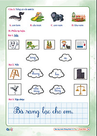 Bài Tập Tuần Tiếng Việt Lớp 1 - Cánh Diều (Tự Chọn Sách)