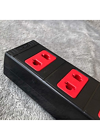 Ổ cắm Điện Quang ECO ĐQ ESK 5BR 42 ECO (4 lỗ 2 chấu , dây dài 5m màu đen đỏ)