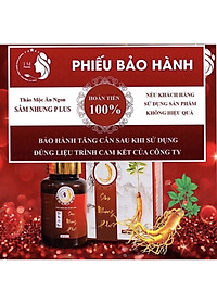 Viên Thảo Mộc Ăn Ngon Sâm Nhung Plus giúp ăn ngon ngủ ngon, hỗ trợ tăng cân an toàn hiệu quả