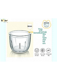 Máy Xay Thực Phẩm Xay Ăn Dặm BEAR Xay Cực Êm An Toàn Vệ Sinh 0.3L Công Suất 120 W  - Hàng Chính Hãng