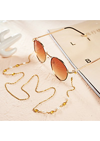 Dây đeo gọng kính nhiều màu sắc hạt đá mix hạt châu tròn nhỏ phụ kiện thời trang hot trend so cool ngầu nam nữ unisex