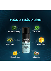 [Chai 100ml] Dung dịch vệ sinh nam hương bạc hà tươi mát - Shell Pure Peppermint Extract