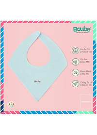 Khăn yếm tam giác đeo cổ có cúc bấm cho em bé sơ sinh, trẻ nhỏ Boube nhiều màu, vải sợi tre Bamboo thông minh, thoải mái