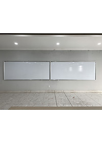 Bảng từ trắng viết bút lông Hàn Quốc Bavico kích thước lớn 1,2x3,0m