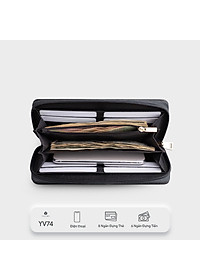 Ví Yuumy ( Thời trang nữ họa tiết caro - Ví da Seasand YV74 )