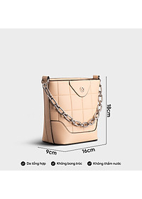 Túi Yuumy ( Thời trang nữ họa tiết hình vuông - Túi đeo chéo da Seasand YN193 )