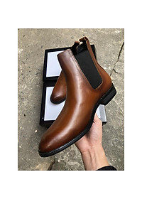 Giày Chelsea Boots công sở, đế phíp gỗ, da bò nguyên tấm